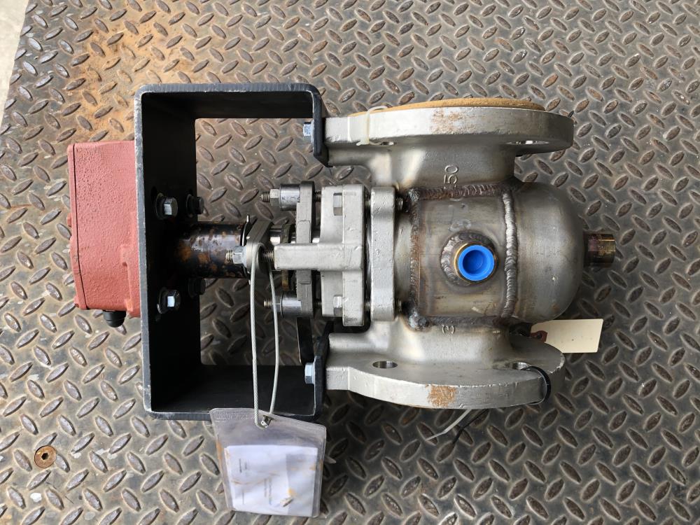 Tufline Xomox 2.5" 150# A494 Steam Jacketed Gear Operated Plug Valve,067XP-XT-PJ