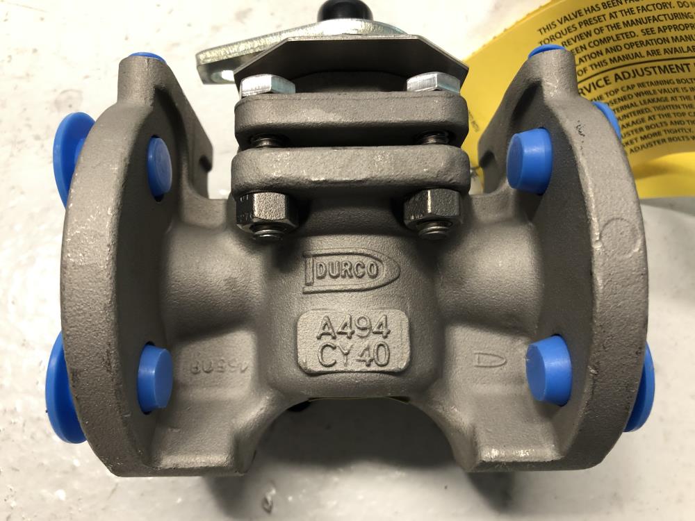 Durco Flowserve 3/4" 150# CY40 Plug Valve, .75-G4-11CNN6TM66AACZQ-CM2083