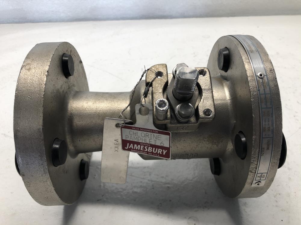 Jamesbury 1-1/2" 300# HASTC Ball Valve, #9300C317300XTZ4