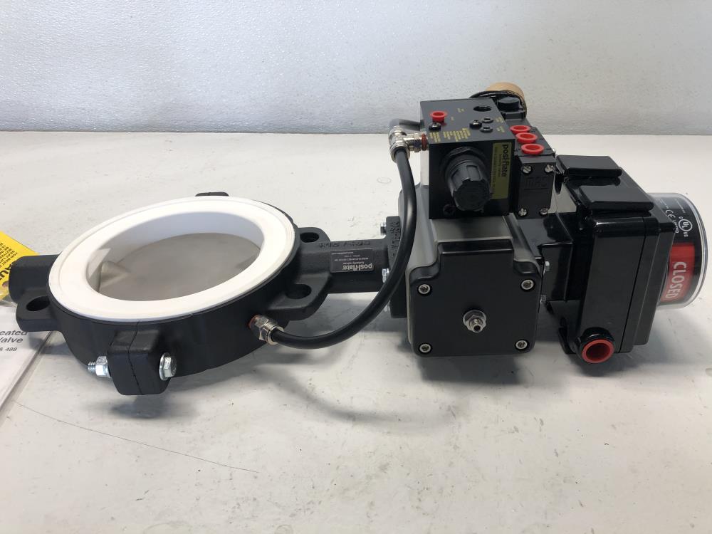 PosiFlate 6" 150# CI Actuated Butterfly Valve,  #4860610-01041602-101101139