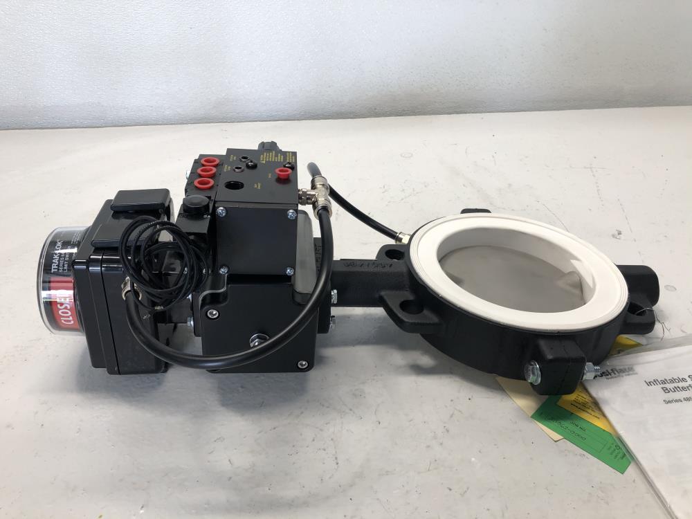 PosiFlate 6" 150# CI Actuated Butterfly Valve,  #4860610-01041602-101101139