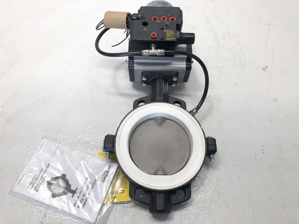 PosiFlate 6" 150# CI Actuated Butterfly Valve,  #4860610-01041602-101101139