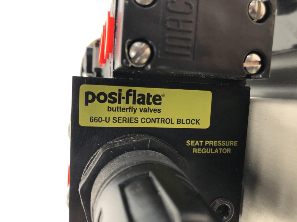 PosiFlate 6" 150# CI Actuated Butterfly Valve,  #4860610-01041602-101101139