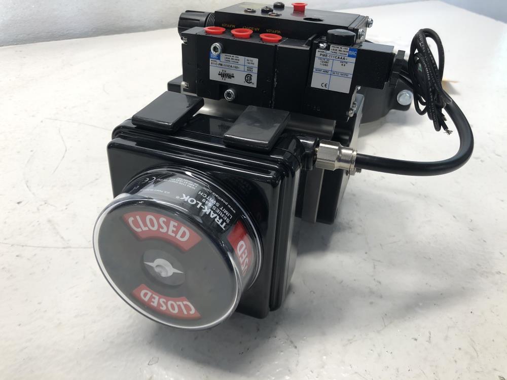 PosiFlate 6" 150# CI Actuated Butterfly Valve,  #4860610-01041602-101101139