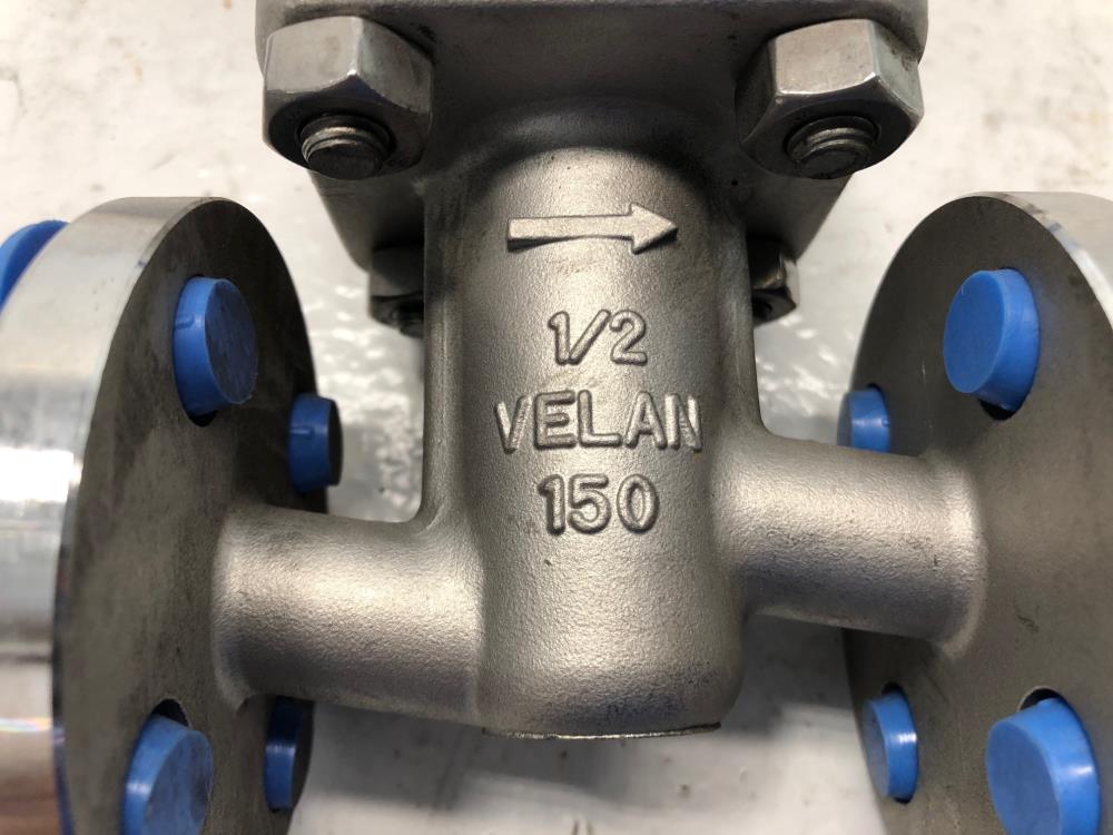 Velan 1/2" 150# CF8M Globe Valve, #F03-0074C-13GX