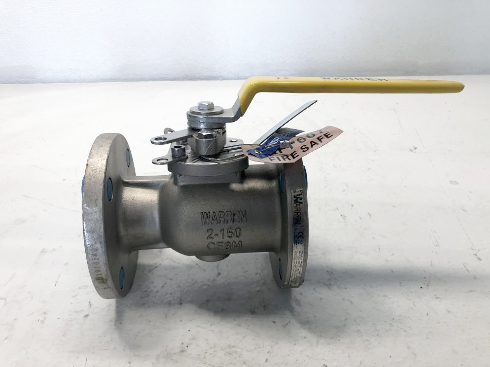 Warren 2" 150# CF8M Ball Valve, #5156FS-TR