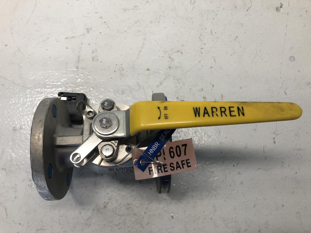 Warren 2" 150# CF8M Ball Valve, #5156FS-TR