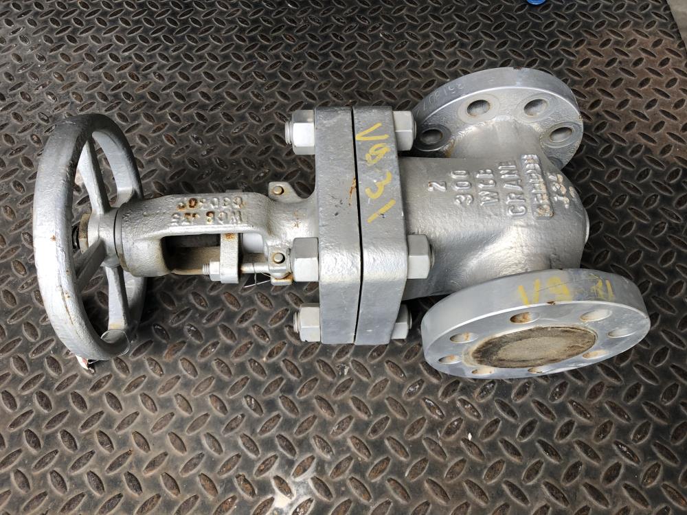 Crane 2" 300# WCB Gate Valve, #C-33-XUF