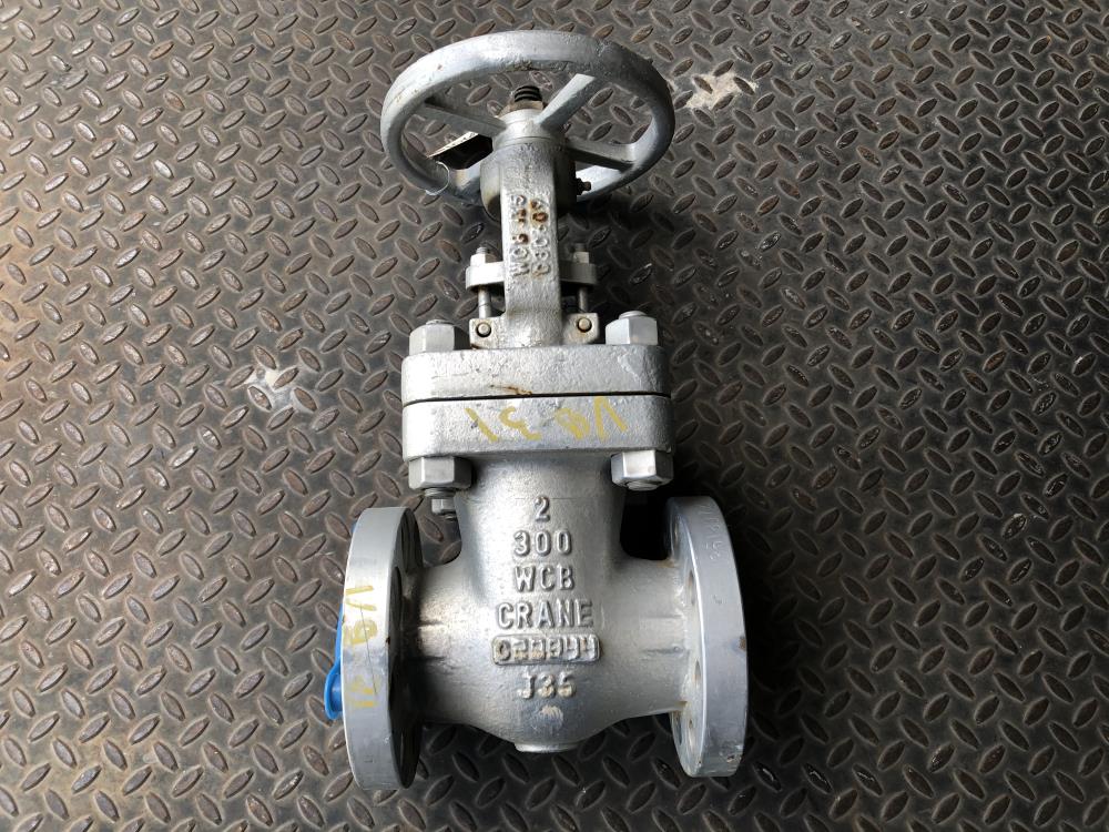 Crane 2" 300# WCB Gate Valve, #C-33-XUF