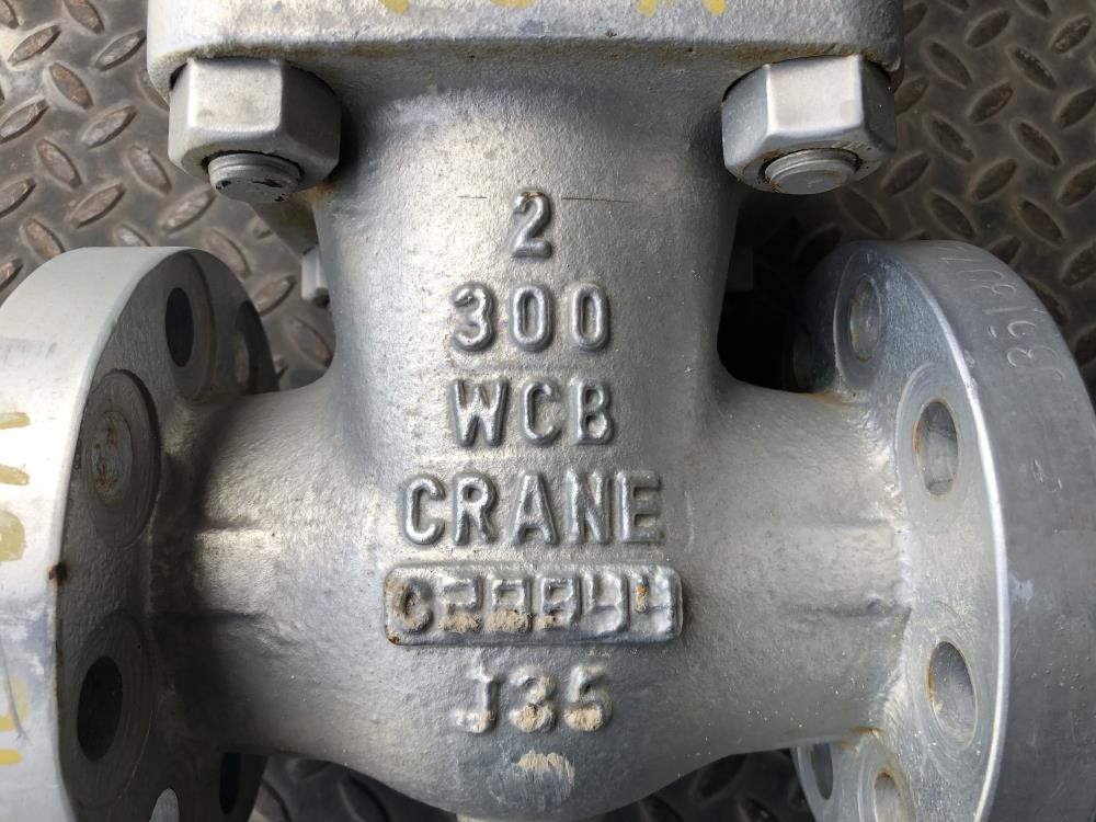 Crane 2" 300# WCB Gate Valve, #C-33-XUF
