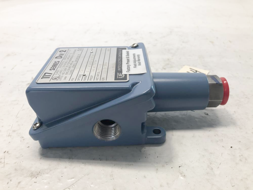 United 117 Series Electric Pressure Switch, #H117-191