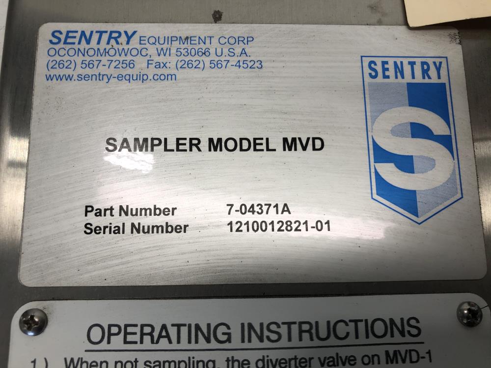 Sentry MVD Sampling System 7-04371A