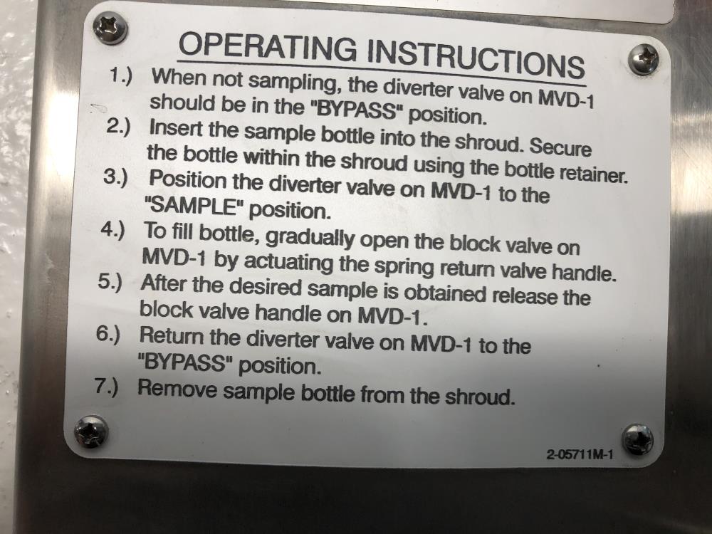 Sentry MVD Sampling System 7-04371B