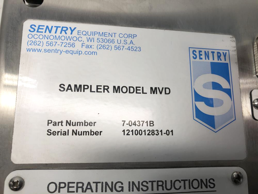 Sentry MVD Sampling System 7-04371B