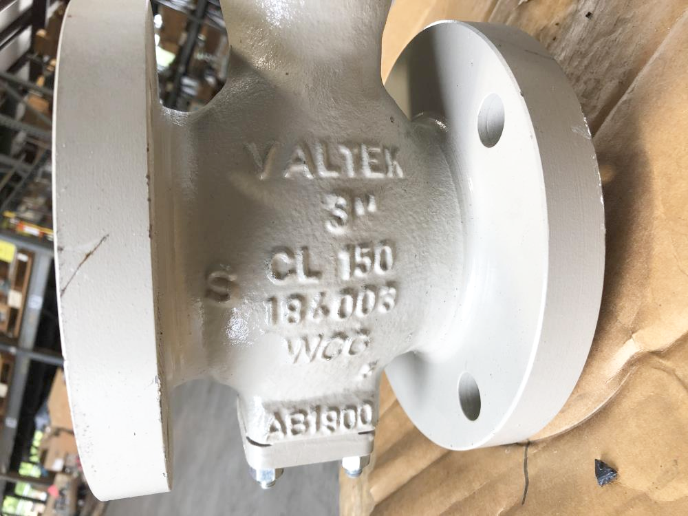 Valtek 3" 150# WCC Gear Op Plug Control Valve, Ameya M0R-1, Flowserve MaxFlo 4