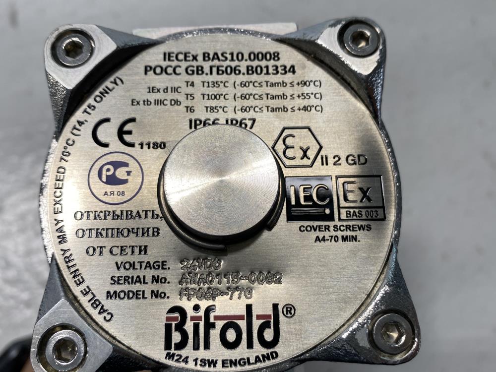 BiFold FluidPower 1/4" Stainless 3-Way Direct Acting Solenoid Valve FP06P-77G