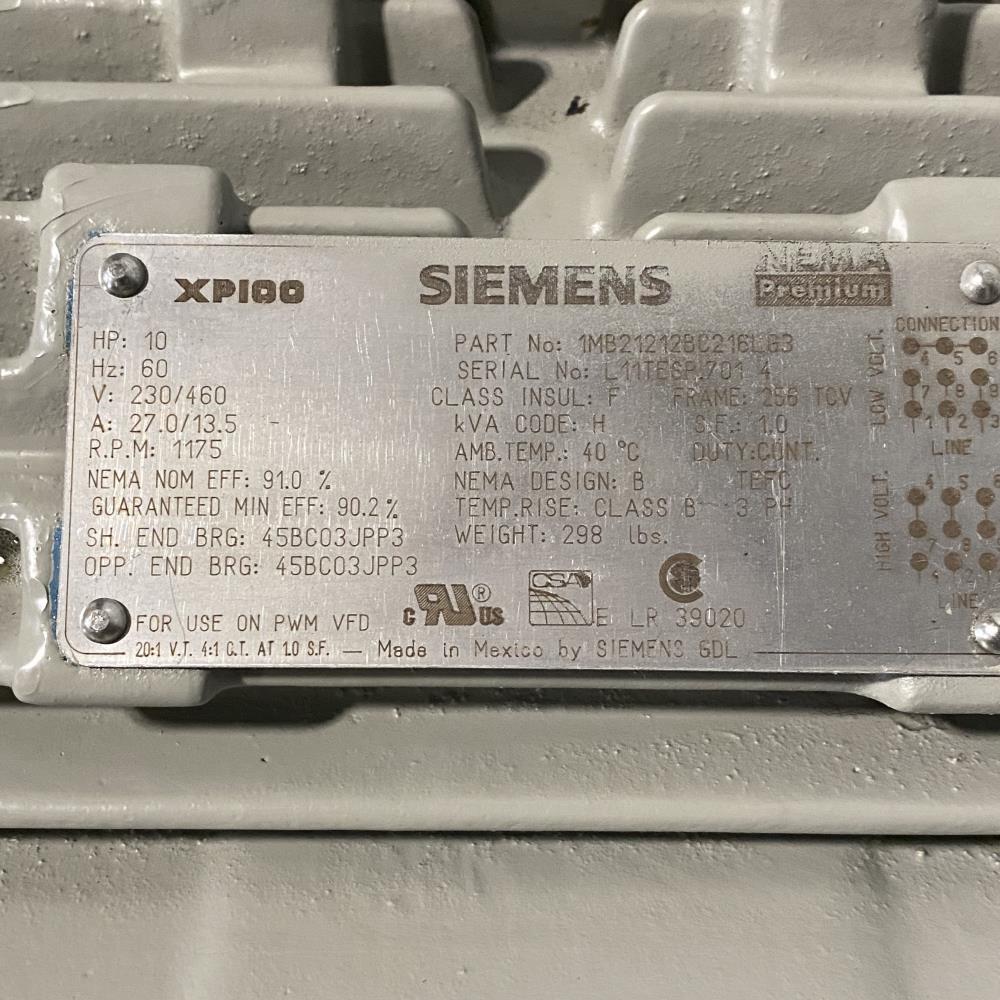 Siemens XP100 Vertical Explosion Proof Motor 1MB21212BC216LG3, 10 HP, 1175 RPM