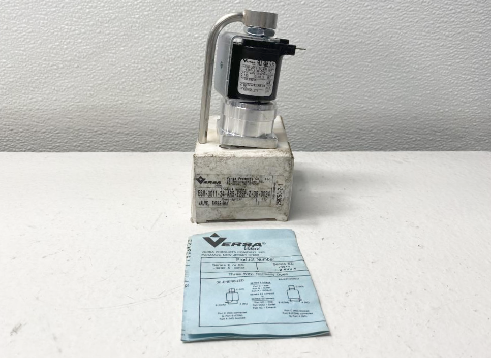 Versa 3-Way 24V Stainless Steel Solenoid Valve ESM-3011-34-ARS-E2SP-Z-38-D024