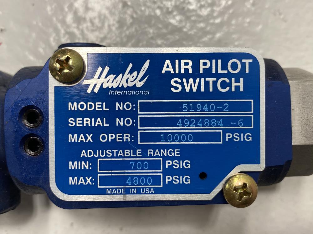 Haskel Air Pilot Switch 51940-2
