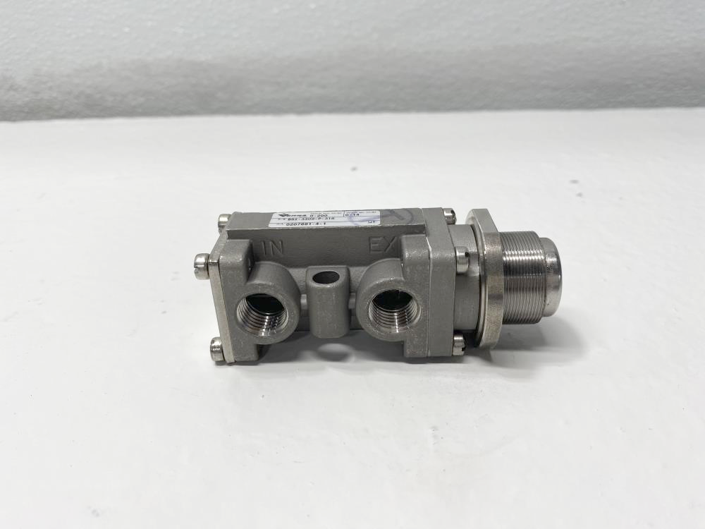 Versa 1/4" NPT 3-Way 316SS Pneumatic Directional Valve BSI-3309-P-316