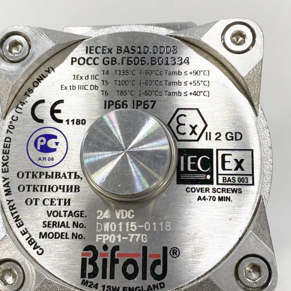 Bifold Fluid Power 1/2" 316SS Direct Acting Solenoid Valve FP01-77G