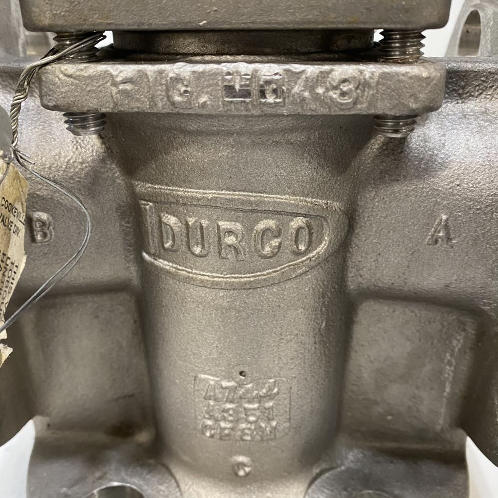 Durco 1-1/2" 300# 316SS 3-Way RF Plug Valve MG431