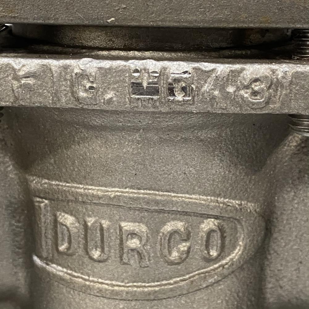 Durco 1-1/2" 300# 316SS 3-Way RF Plug Valve MG431