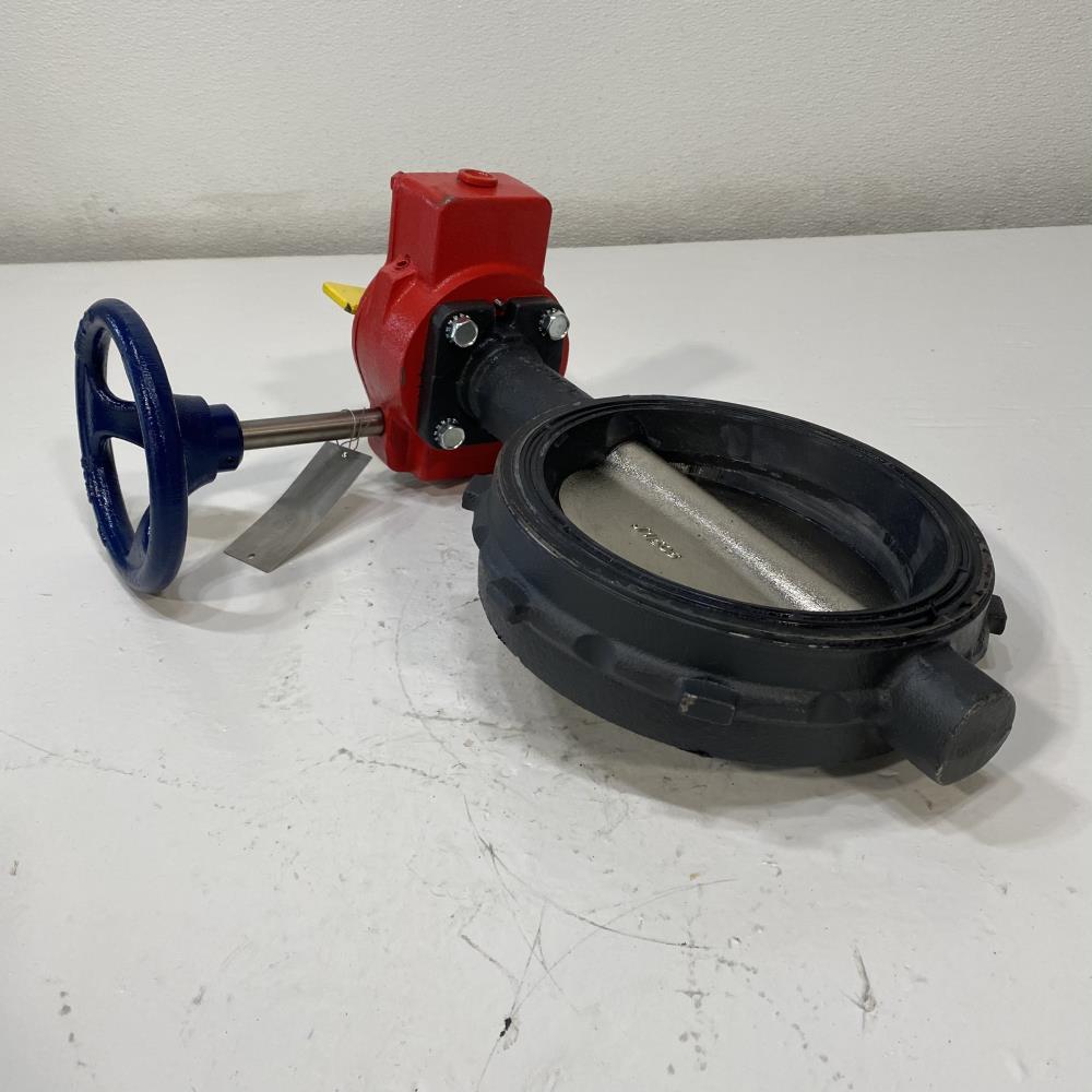 Nibco 6" 150# DI Gear Operated Wafer Butterfly Valve WD-3510-4