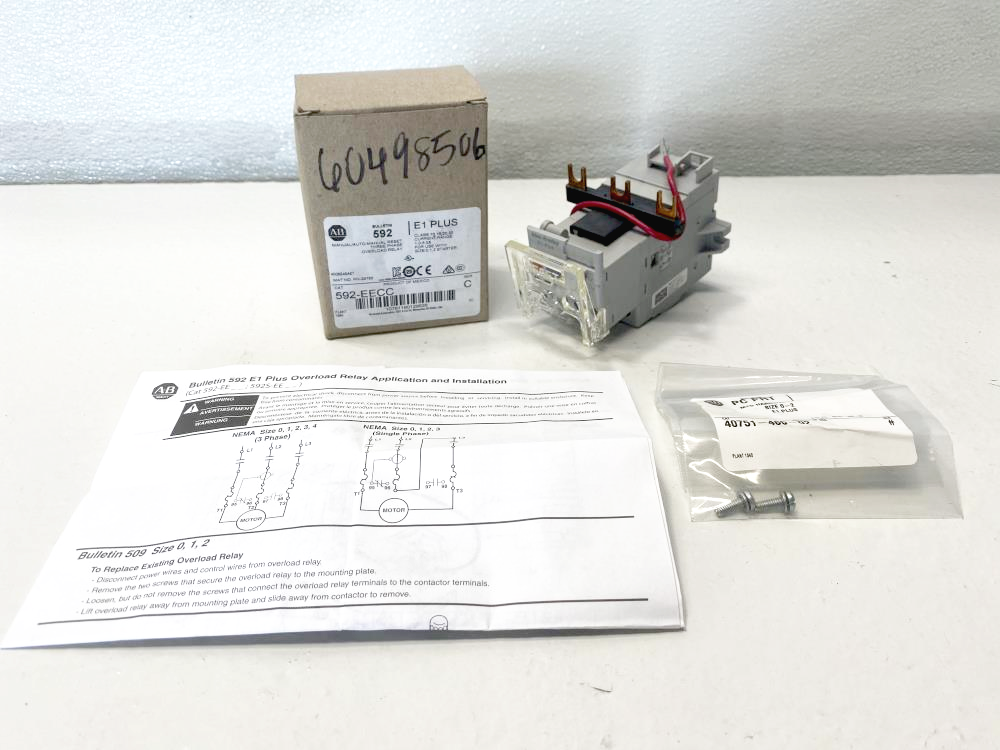 Allen Bradley 3 Phase Overload Relay, 592-EECC