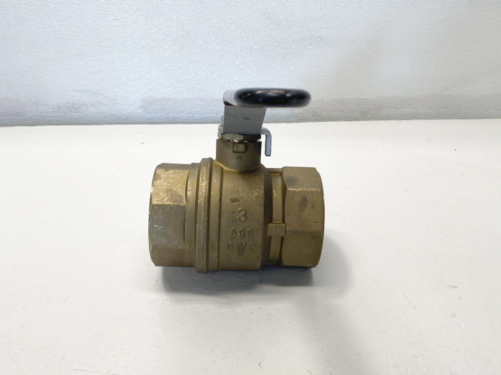 Rub 3" Threaded NPT Brass Ball Valve, S.71