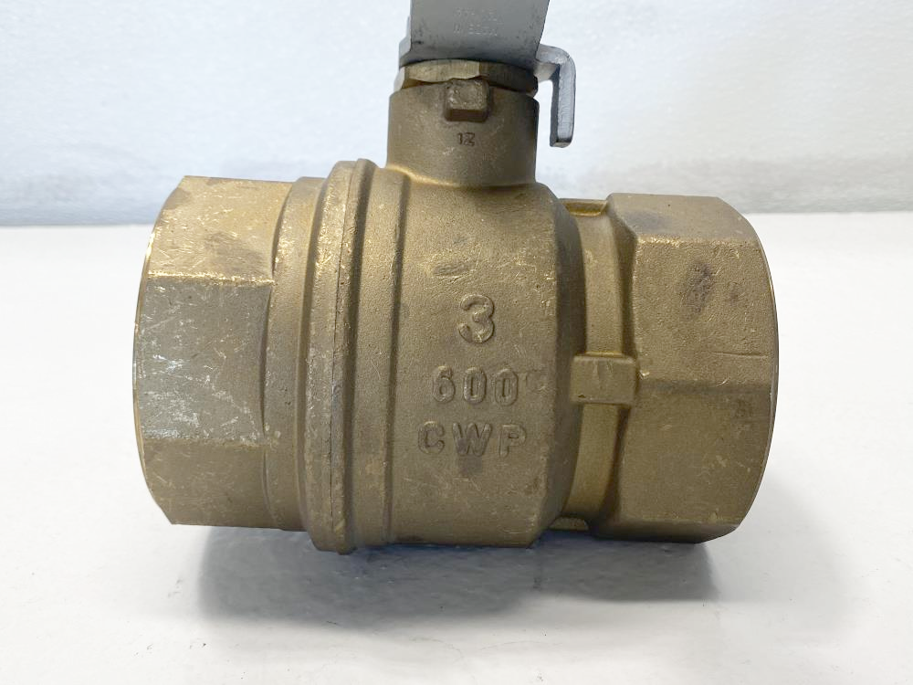 Rub 3" Threaded NPT Brass Ball Valve, S.71