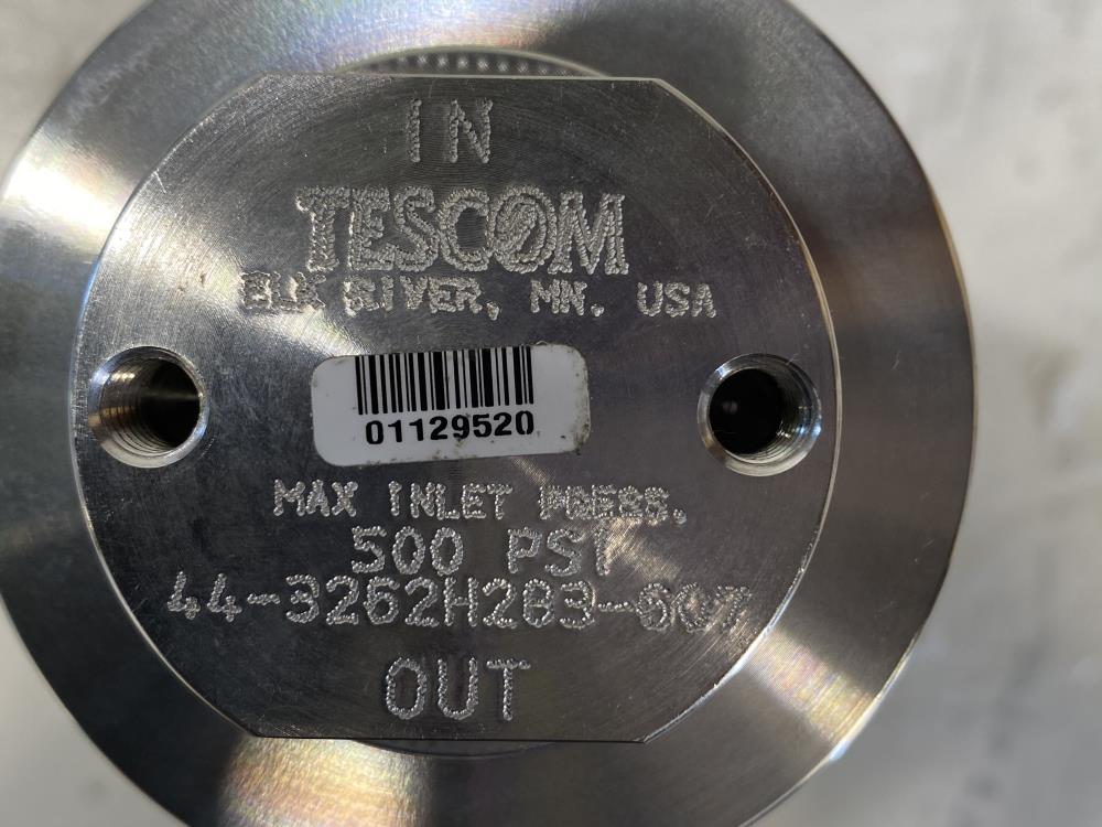 Tescom Stainless Steel 500 PSI Pressure Regulator, 44-3262H283-607