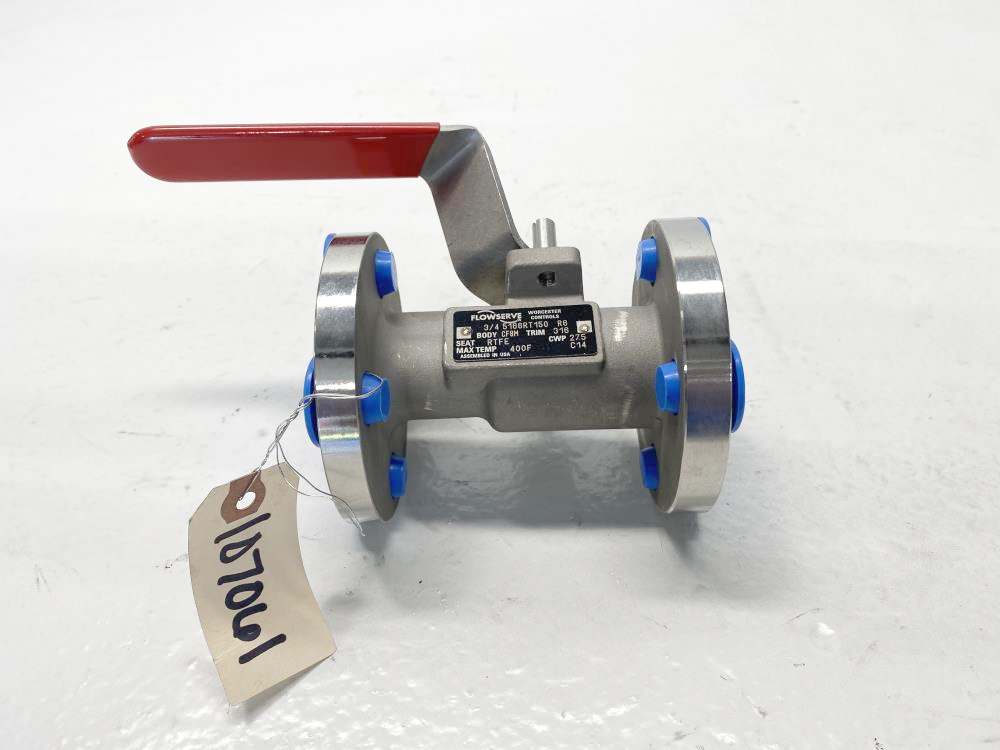 Flowserve Worcester 3/4" 150# CF8M Lever Operated Ball Valve 3/4 5166RT150 R6