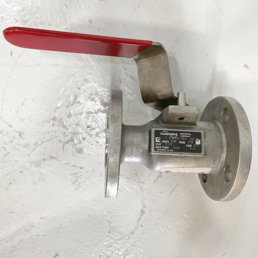 Flowserve Worcester 1" 150# RF CF8M Lever Operated Ball Valve 1 5166RT150 R6