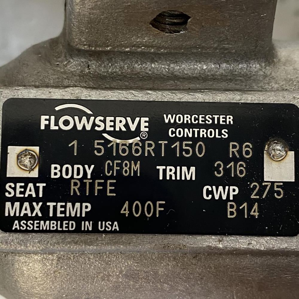 Flowserve Worcester 1" 150# RF CF8M Lever Operated Ball Valve 1 5166RT150 R6