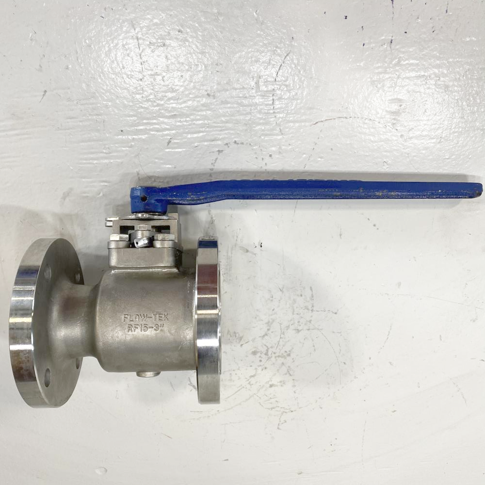 Flow-Tek 3" 150# RF CF8M Lever Operated Ball Valve RF15