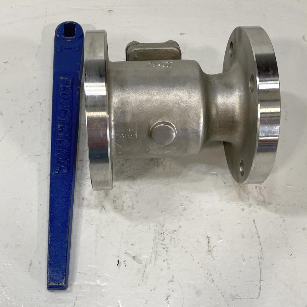 Flow-Tek 3" 150# RF CF8M Lever Operated Ball Valve RF15