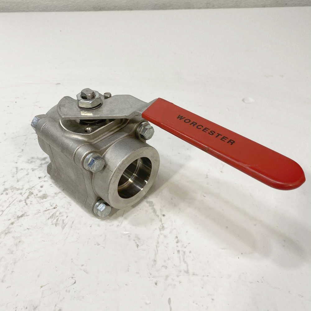 Worcester 1-1/2" Socketweld CF8M Ball Valve 11/2 5966TSW R21