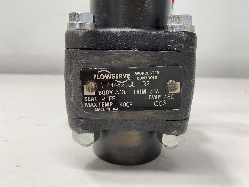 Flowserve Worcester 1" Threaded A105 Ball Valve 1 4446RTSE R2