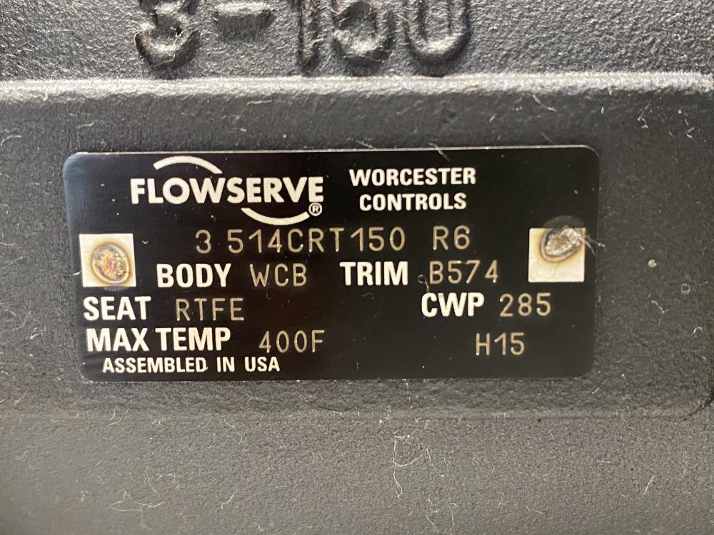 Flowserve Worcester 3" 150# RF WCB Lever Operated Ball Valve 3 514CRT150 R6