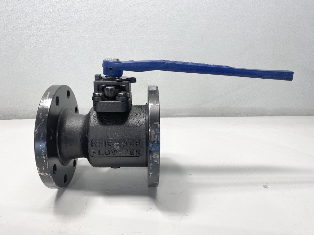 Flow-Tek 4" 150# RF WCB Lever Operated Ball Valve RF15