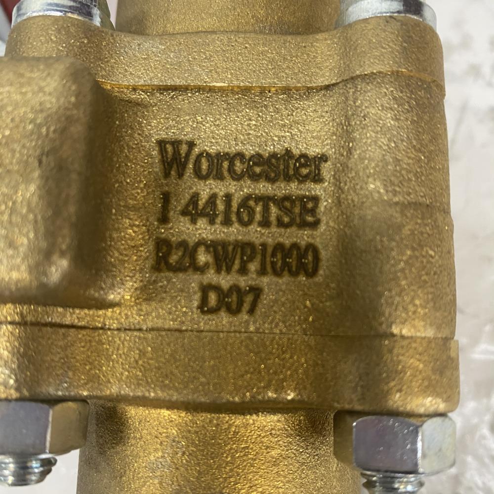 Worcester 1" Threaded Brass Ball Valve 1 4416TSE R2