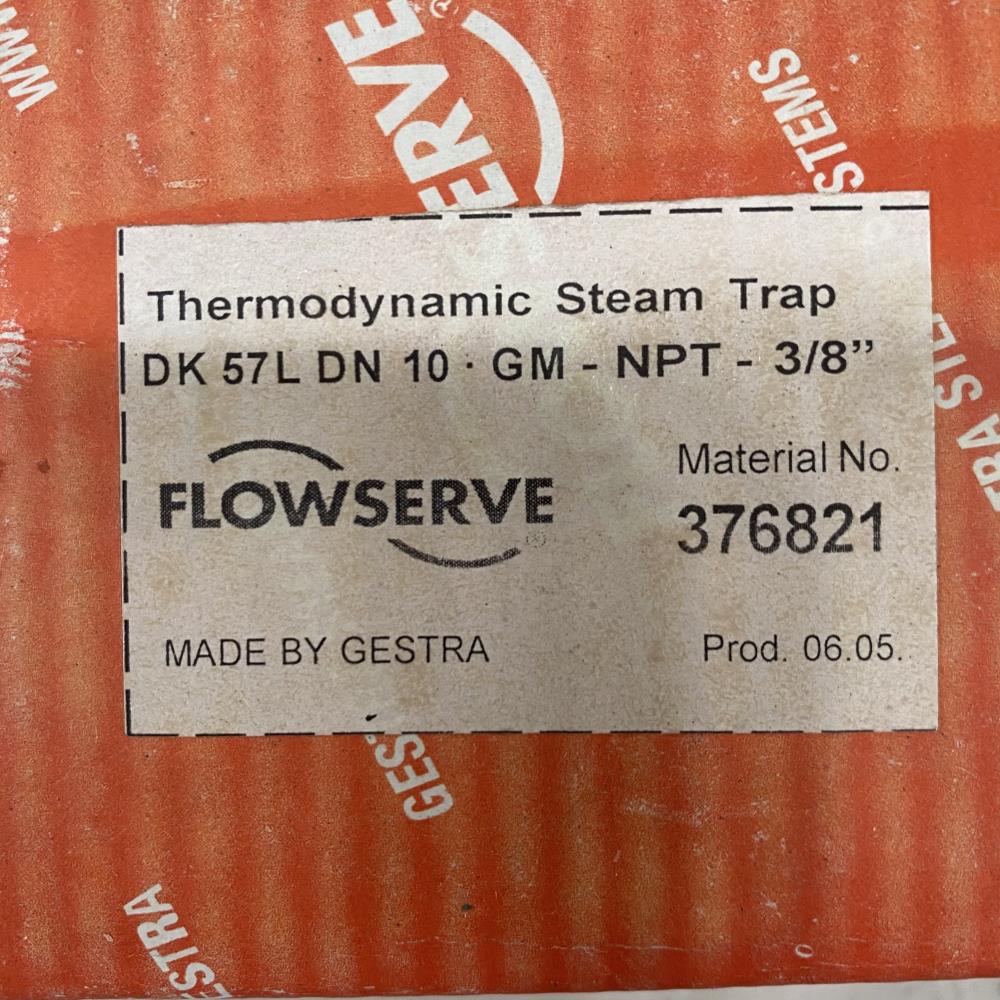 Flowserve Gestra 3/8" Threaded Stainless Steel Thermodynamic Steam Trap DK 57L