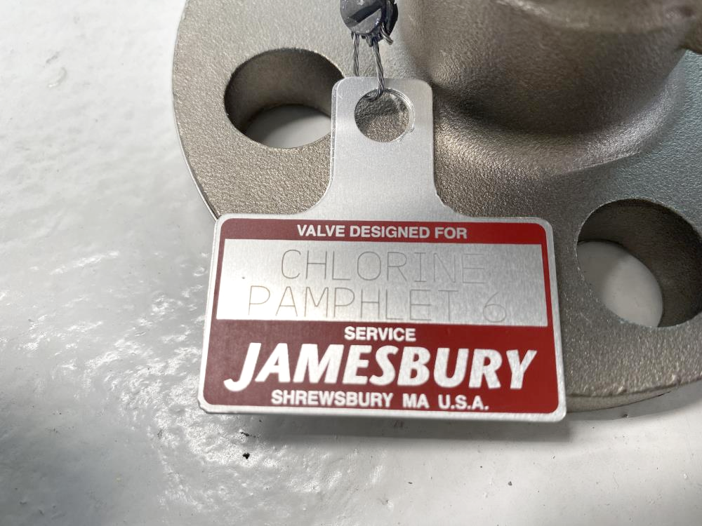 Jamesbury 730S 3/4" Flanged Monel Ball Valve for Chlorine 730S317100XTZ4AF