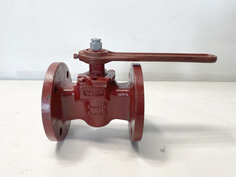 Flowserve 2-1/2" Cast Iron Plug Valve W/ Handle, B143