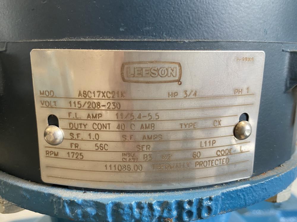 Neptune 80 GPH Proportioning Pump 567-D-N3-FA-E17 W/ Leeson 1725RPM 3/4HP Motor 