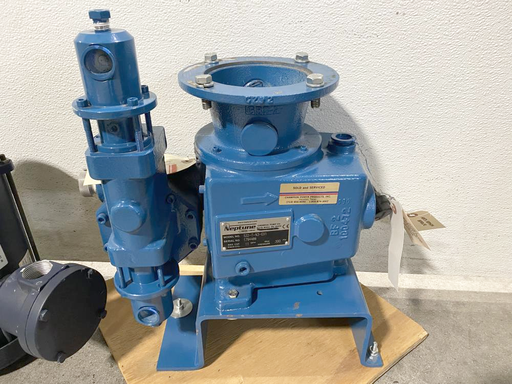 Neptune 11 GPH Proportioning Pump 532-T-N3-EX1 W/ Leeson 1725 RPM 1/2 HP Motor