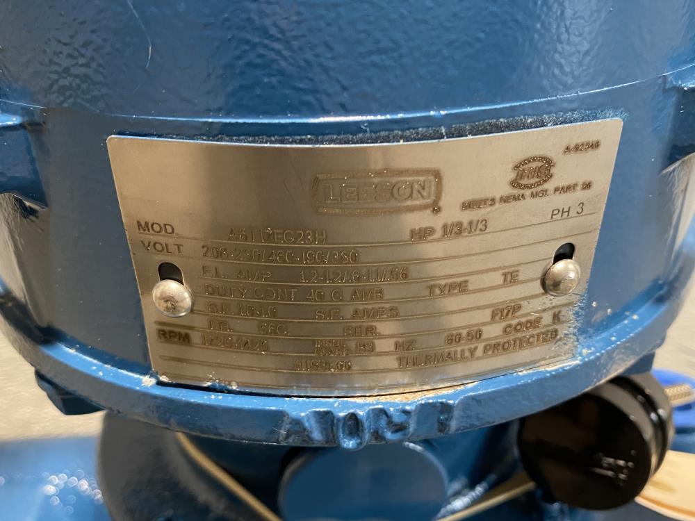Neptune 0.5 GPH Proportioning Pump 5005-S-N3 W/ Leeson 1725-1425RPM 1/3HP Motor
