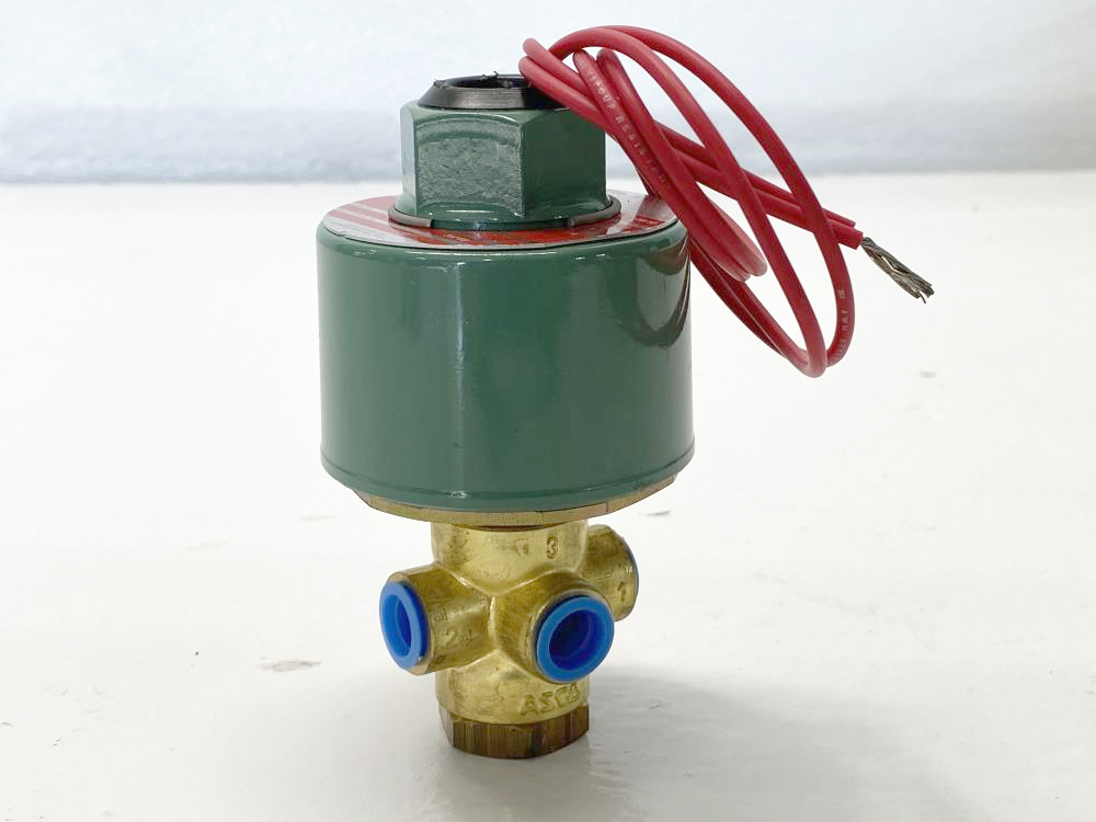 ASCO 1/4" NPT 3-Way Brass Solenoid Valve 8320A10