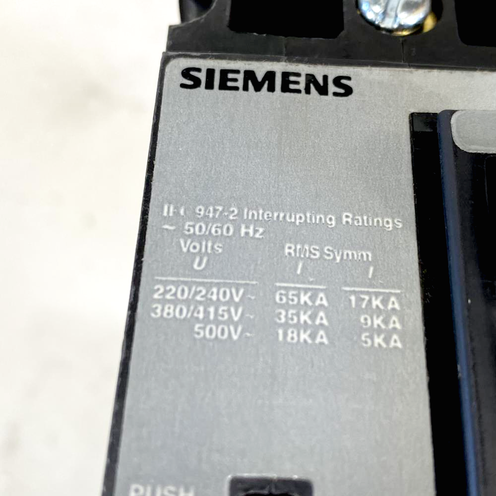 Siemens Sentron 60A, 3-Pole, 600V Circuit Breaker ED63B060